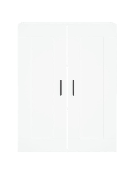 Credenza Bianca 69,5x34x180 cm in Legno Multistrato