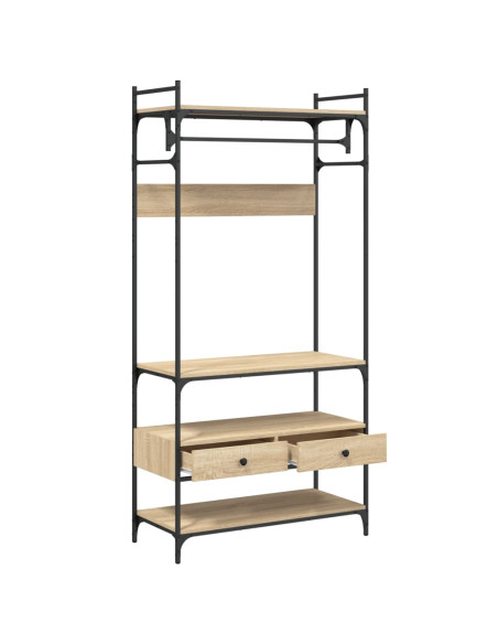 Armadio Cassetti Rovere Sonoma 89x39x184,5 cm Legno Multistrato