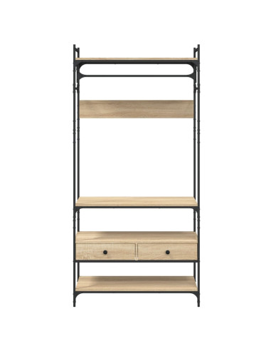 Armadio Cassetti Rovere Sonoma 89x39x184,5 cm Legno Multistrato