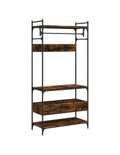 Armadio Cassetti Rovere Fumo 89x39x184,5 cm Legno Multistrato 2