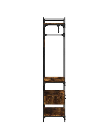Armadio Cassetti Rovere Fumo 89x39x184,5 cm Legno Multistrato