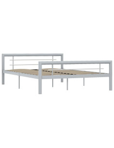 Giroletto Grigio e Bianco in Metallo 140x200 cm