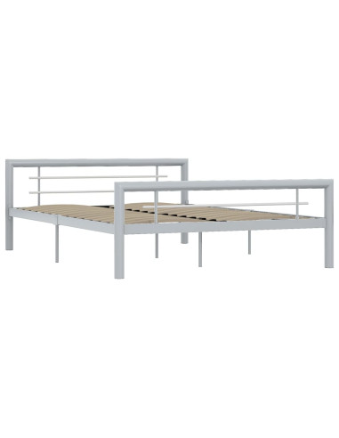 Giroletto Grigio e Bianco in Metallo 140x200 cm