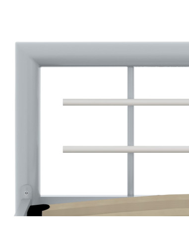 Giroletto Grigio e Bianco in Metallo 140x200 cm