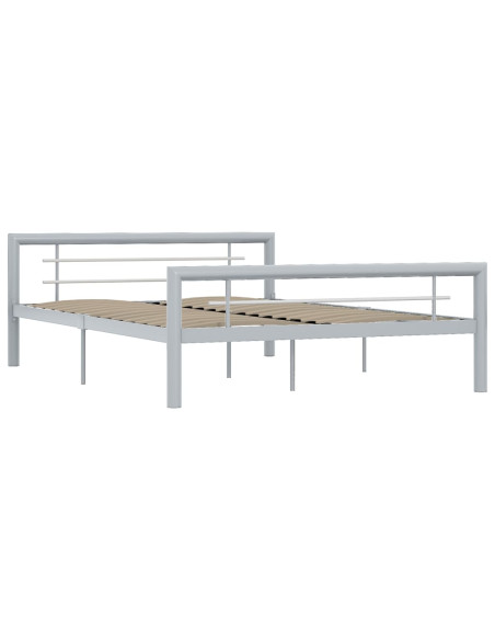 Giroletto Grigio e Bianco in Metallo 160x200 cm