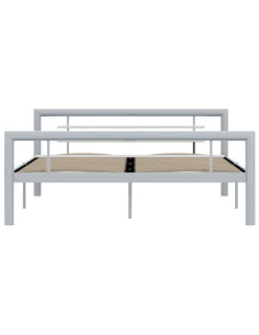 Giroletto Grigio e Bianco in Metallo 120x200 cm 2