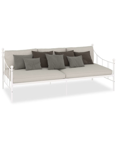 Telaio Divano Letto Bianco in Metallo 90x200 cm