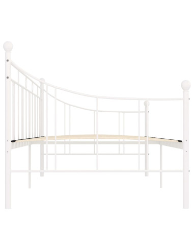 Telaio Divano Letto Bianco in Metallo 90x200 cm