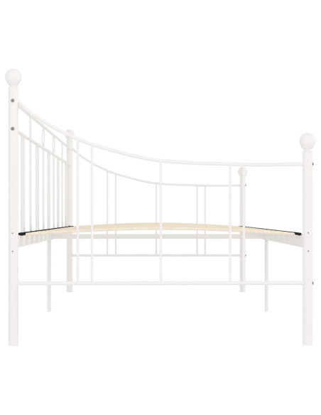 Telaio Divano Letto Bianco in Metallo 90x200 cm