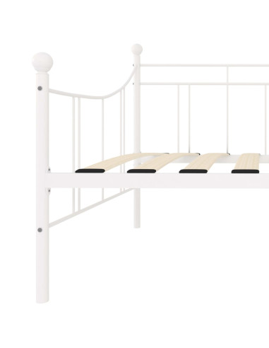 Telaio Divano Letto Bianco in Metallo 90x200 cm