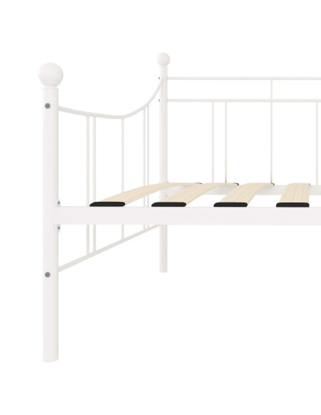 Telaio Divano Letto Bianco in Metallo 90x200 cm