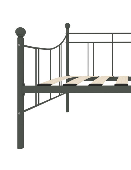 Telaio Divano Letto Grigio in Metallo 90x200 cm