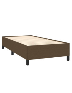 Giroletto senza Materasso Marrone Scuro 100x200 cm Tessuto 2