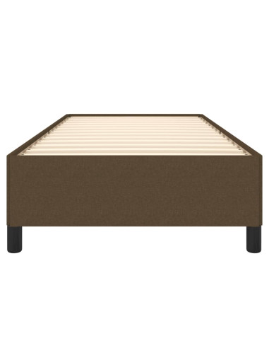 Giroletto senza Materasso Marrone Scuro 100x200 cm Tessuto