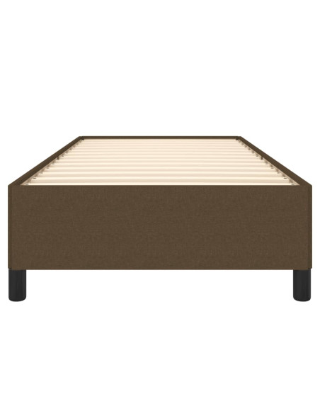 Giroletto senza Materasso Marrone Scuro 100x200 cm Tessuto
