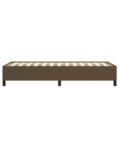 Giroletto senza Materasso Marrone Scuro 100x200 cm Tessuto