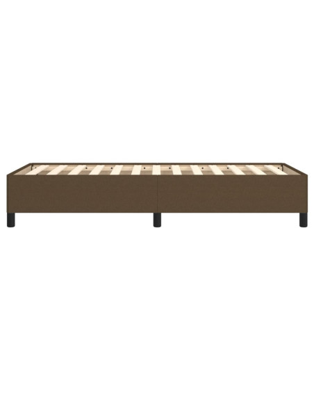 Giroletto senza Materasso Marrone Scuro 100x200 cm Tessuto