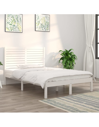 Giroletto Bianco in Legno Massello 120x190 cm Small Double