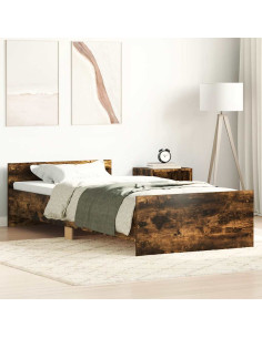 Giroletto senza Materasso Rovere Fumo 90x200 cm in Truciolato