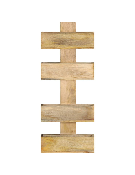 Portariviste a Parete 30x11x72 cm in Legno Massello di Mango