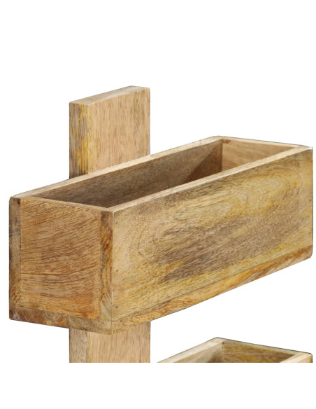Portariviste a Parete 30x11x72 cm in Legno Massello di Mango