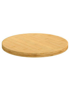 Piano del Tavolo Ø30x2,5 cm in Bambù
