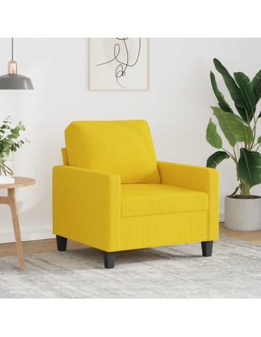 Poltrona Giallo Chiaro 60 cm in Tessuto