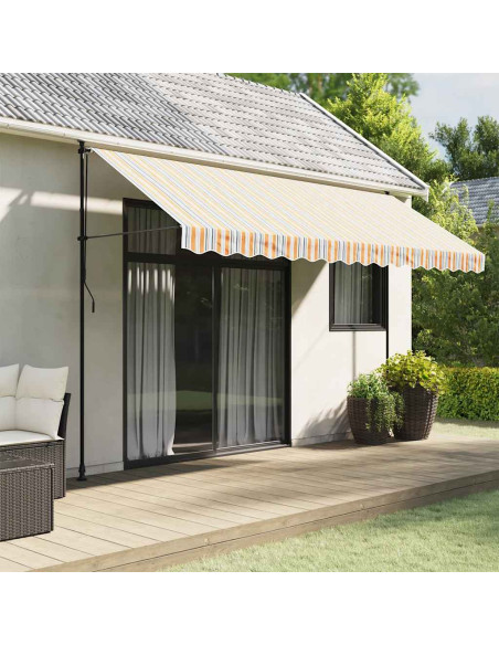 Tessuto di Ricambio per Mantovana Tenda Strisce Multicolore 4 m