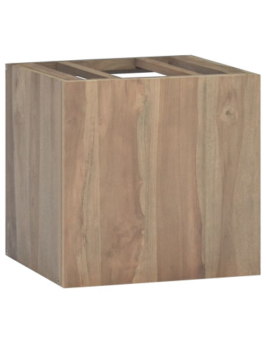 Mobile da Bagno a Parete 46x25,5x40cm in Legno Massello di Teak