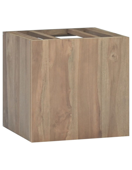 Mobile da Bagno a Parete 46x25,5x40cm in Legno Massello di Teak