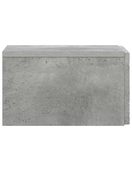 Mobiletto da notte a muro 2 pcs Grigio Cemento
