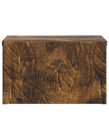 Mobiletto da notte a muro 2 pcs Rovere Fumo 49 x 34,5 x 20 cm