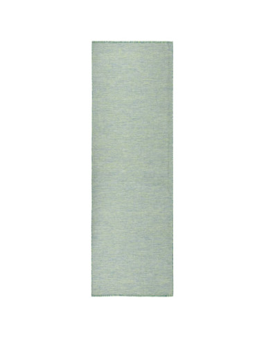 Tappeto da Esterni a Tessitura Piatta 80x250 cm Turchese