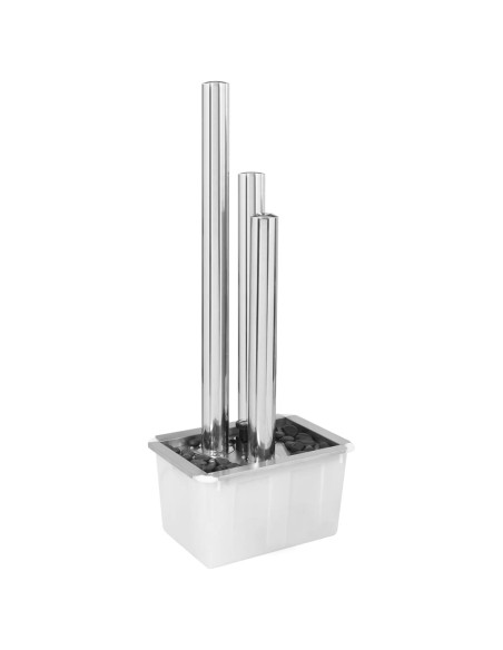 Fontana da Giardino Argento 48x34x123 cm in Acciaio Inox