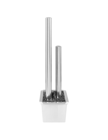 Fontana da Giardino Argento 48x34x123 cm in Acciaio Inox