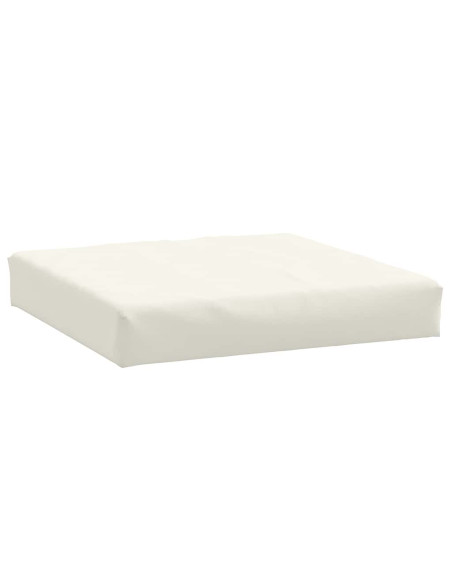 Cuscino per Pallet Crema Mélange 60x60x9,5 cm in Tessuto