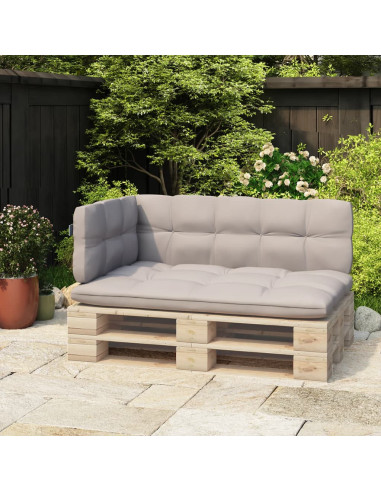 Schienale per Divano a Pallet Grigio Chiaro 110 cm in Ferro