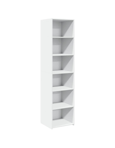 Credenza Bianca 45x41x185 cm in Legno Multistrato