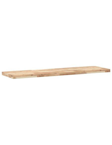 Piano da Bagno Non Trattato 120x40x4cm Legno Massello di Acacia