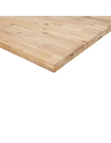 Piano da Bagno Non Trattato 120x40x4cm Legno Massello di Acacia