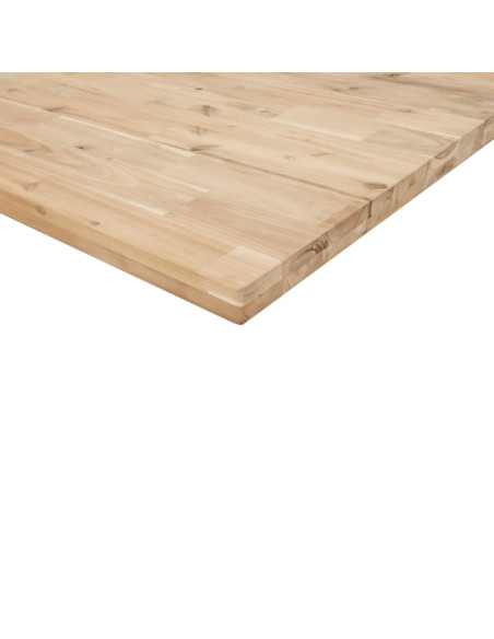 Piano da Bagno Non Trattato 120x40x4cm Legno Massello di Acacia