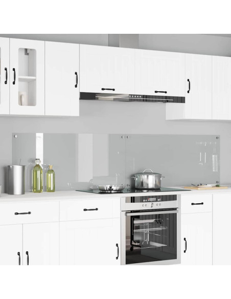 Schienale da cucina 2 pcs Trasparente 110 x 50 cm