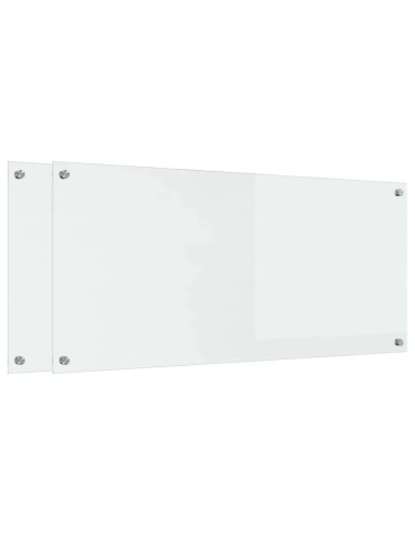 Schienale da cucina 2 pcs Trasparente 110 x 50 cm