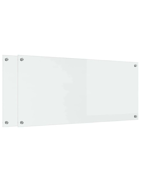 Schienale da cucina 2 pcs Trasparente 110 x 50 cm
