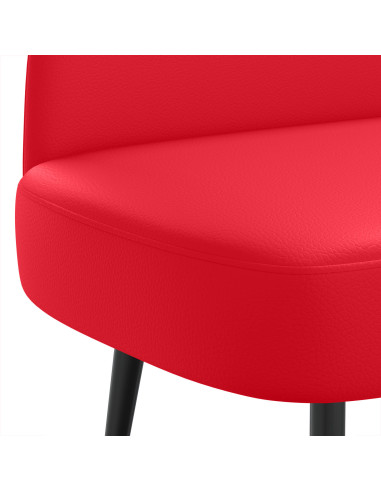 Panchina imbottita con schienale Rosso 110 x 60 x 76 cm