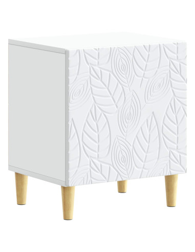 Comodino Bianco 43 x 34,5 x 50 cm Legno ingegnerizzato
