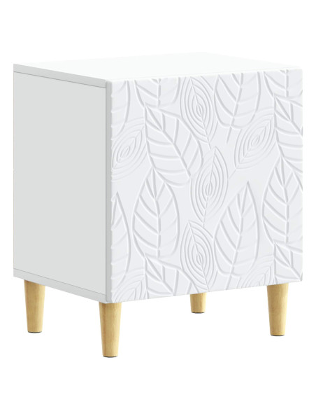 Comodino Bianco 43 x 34,5 x 50 cm Legno ingegnerizzato
