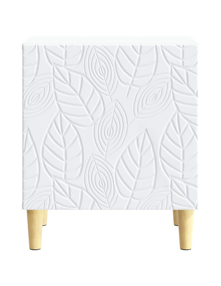 Comodino Bianco 43 x 34,5 x 50 cm Legno ingegnerizzato