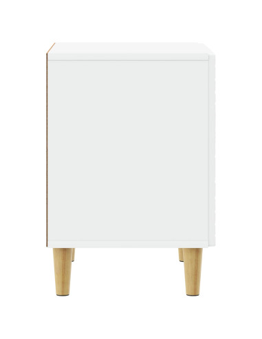 Comodino Bianco 43 x 34,5 x 50 cm Legno ingegnerizzato