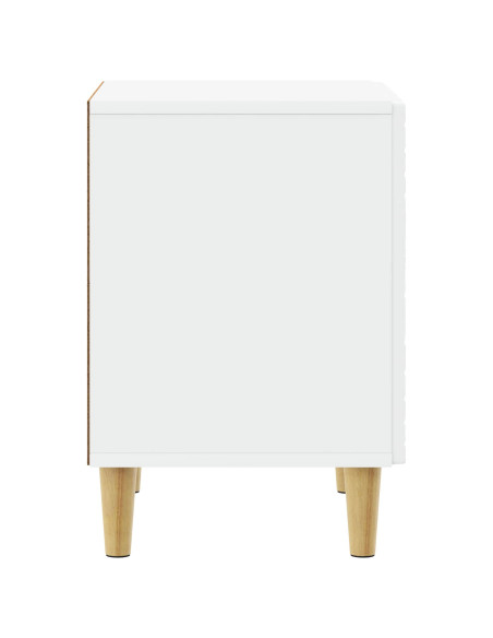 Comodino Bianco 43 x 34,5 x 50 cm Legno ingegnerizzato